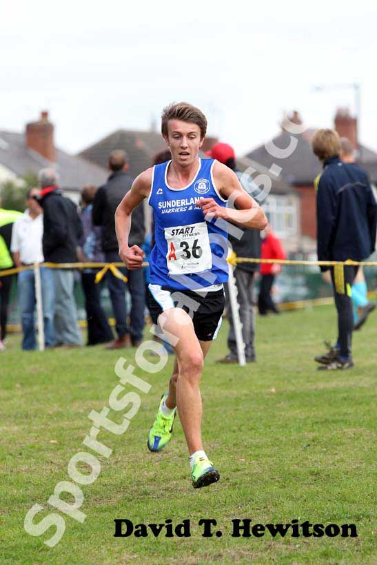 Sunderland on the first leg of the senior Northern Cross Country Relay, Graves Park, Sheffield.
